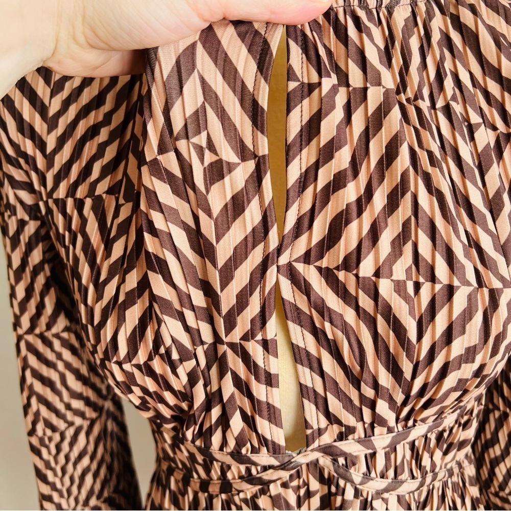 ZARA PRINTED PLEATED DRESS - Picture 11 of 11